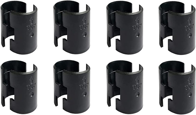 WAFJAMF Wire Shelf Clips Shelving Sleeves - 16 Pack Shelf Lock Clips for 1" Post- Shelving Sleeves Replacements for Wire Shelving System - Image 1